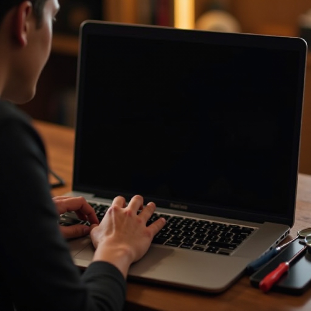 Comment réparer un ordinateur portable tombé avec un écran noir